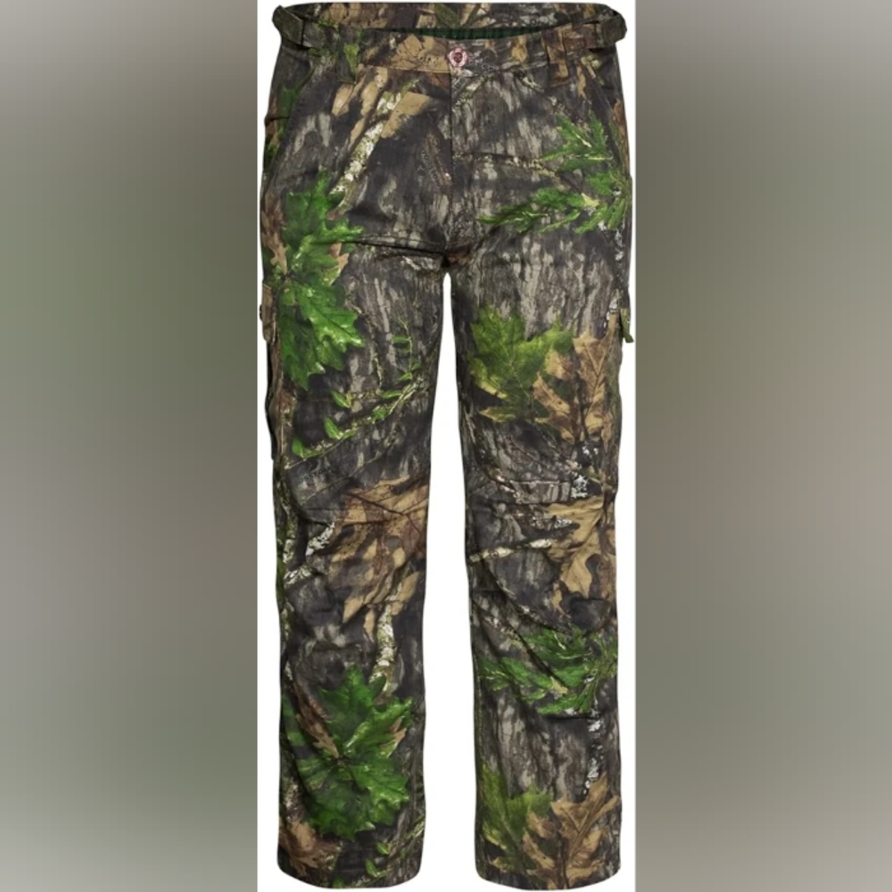 Mossy Oak camo lightweight hunting fishing pants, size Medium, color: Obsession